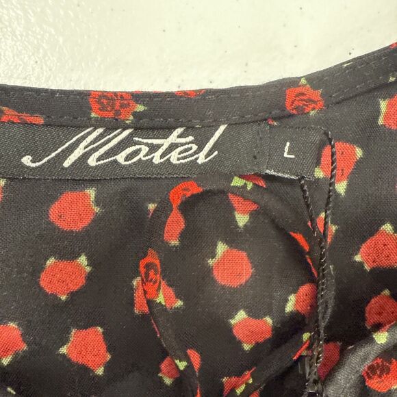 Motel Mini Dress Womens Large Multi Kepsibelle Dotty‎ Rose Tiered Summer Y2K - Picture 9 of 12